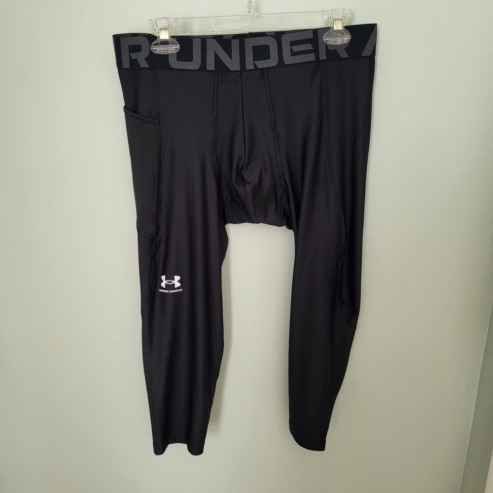 Under Armour XL Men's HeatGear 3/4 compression Leggings New